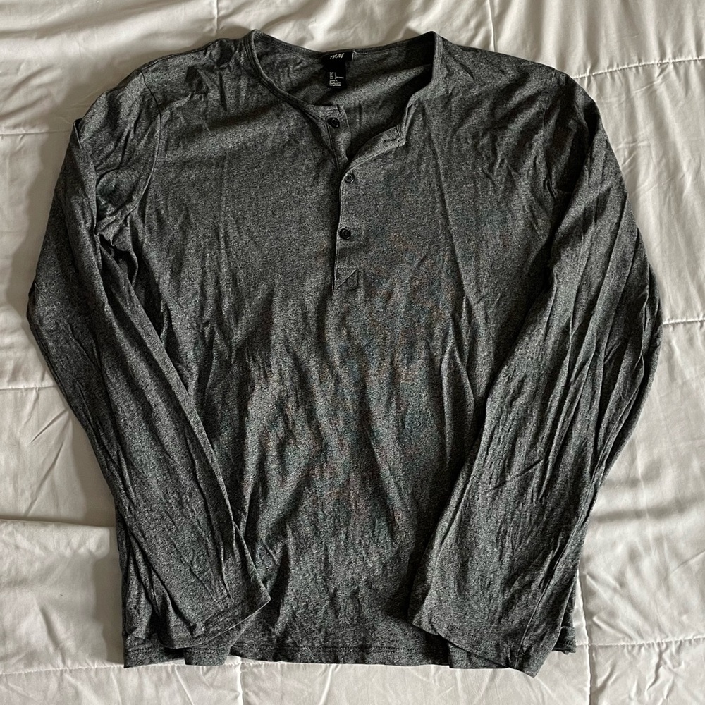 Men’s Button Long Sleeve Top